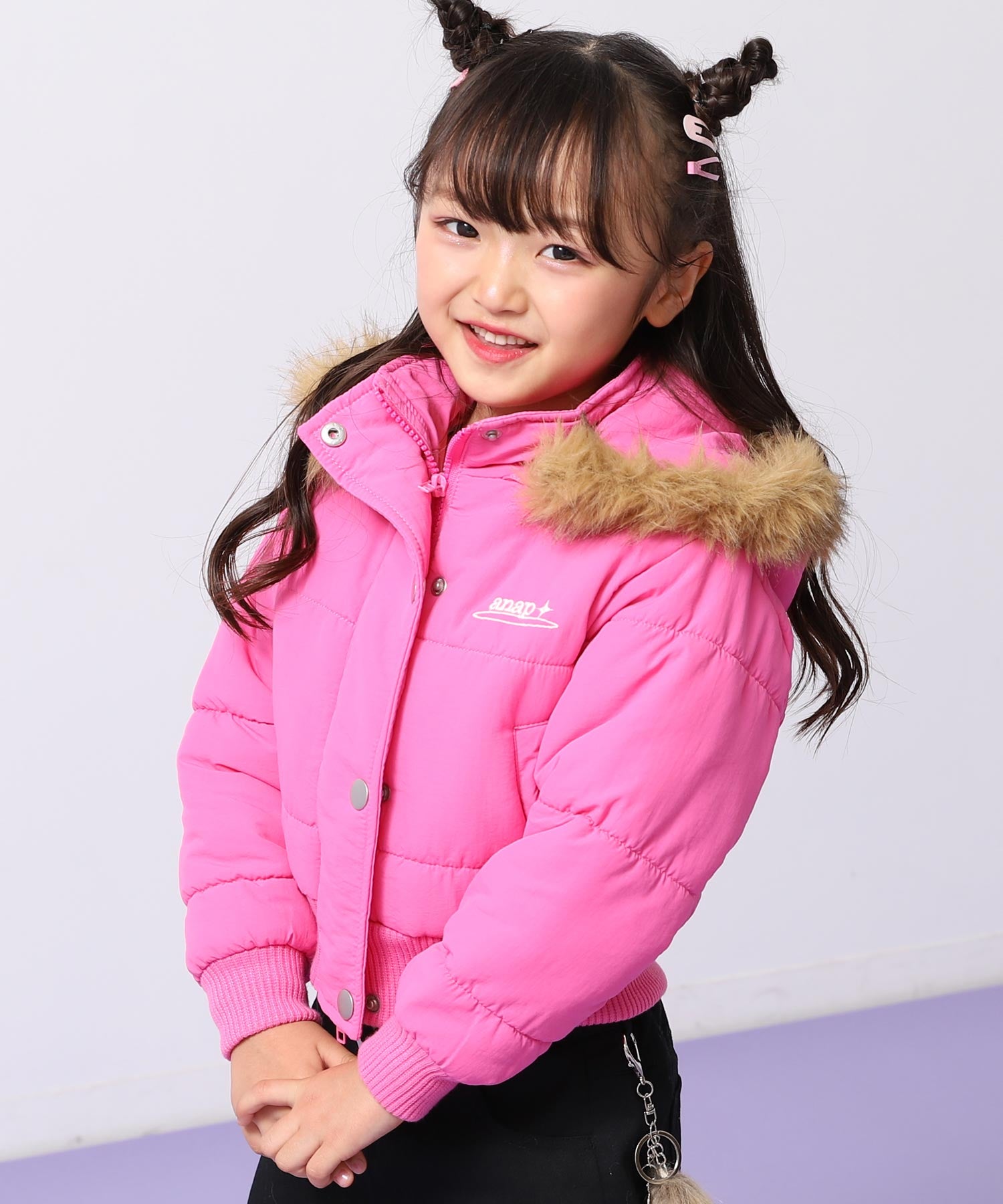 ピンク(110サイズ着用/身長：約112cm)