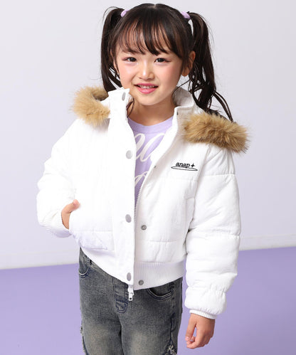 ホワイト(110サイズ着用/身長：約112cm)