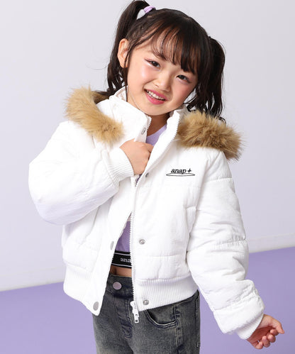 ホワイト(110サイズ着用/身長：約112cm)