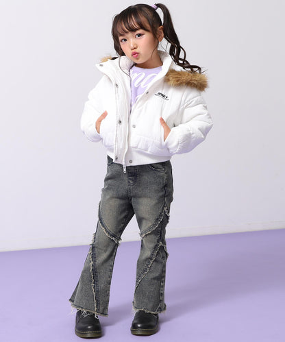 ホワイト(110サイズ着用/身長：約112cm)