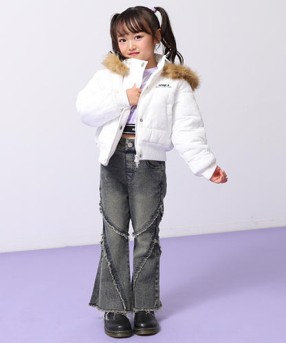 ホワイト(110サイズ着用/身長：約112cm)