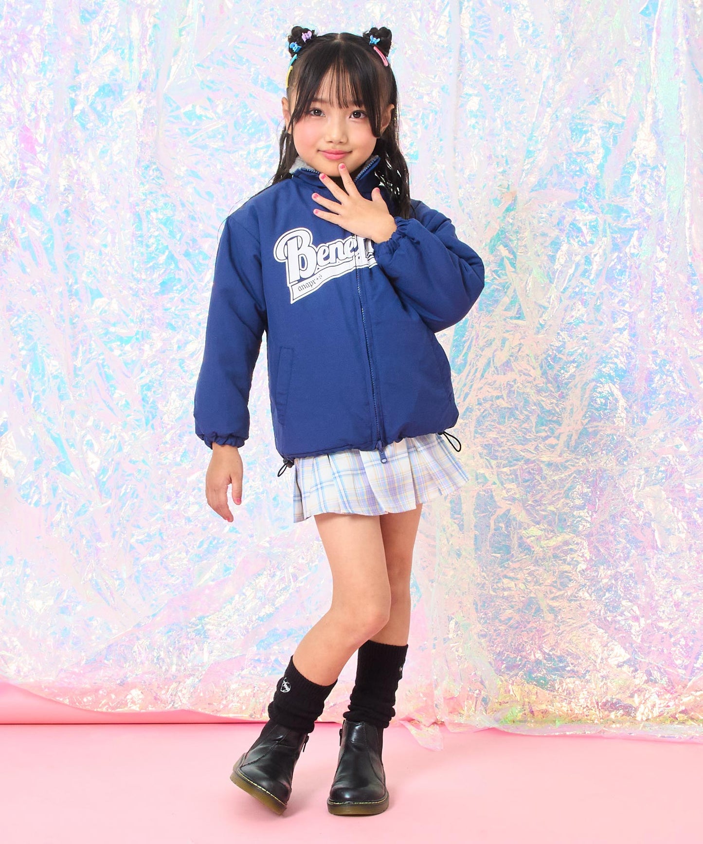 ネイビー(110サイズ着用/身長：約115cm)