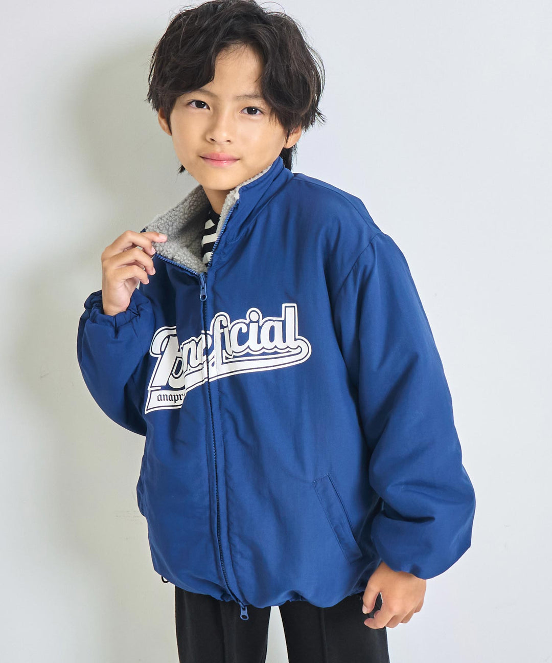 ネイビー(130サイズ着用/身長：約130cm)