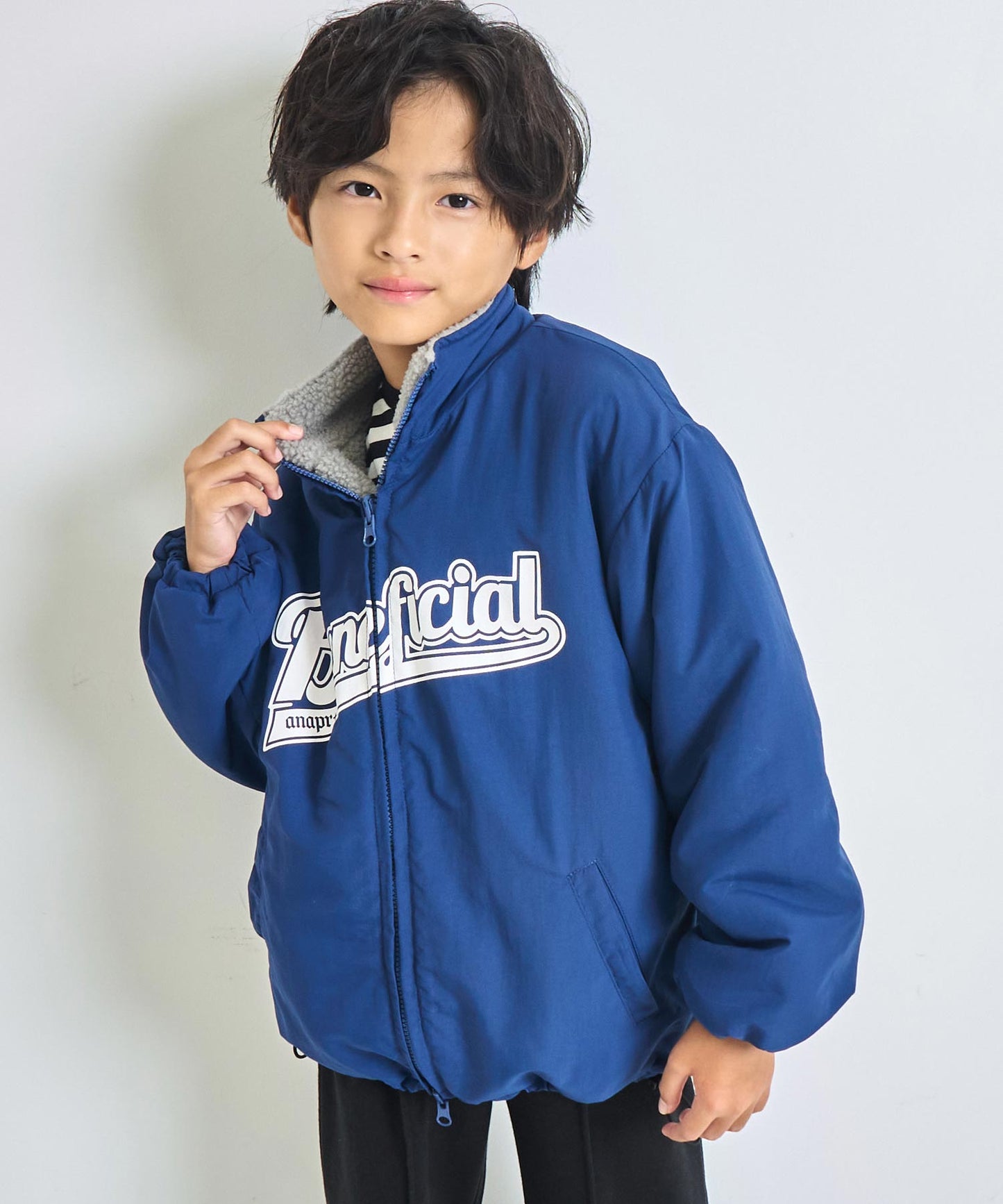 ネイビー(130サイズ着用/身長：約130cm)