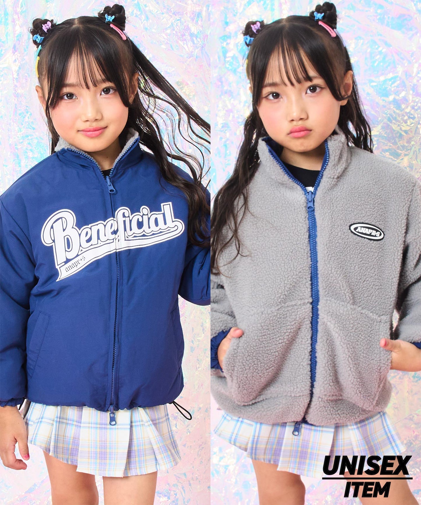 ネイビー(110サイズ着用/身長：約115cm)