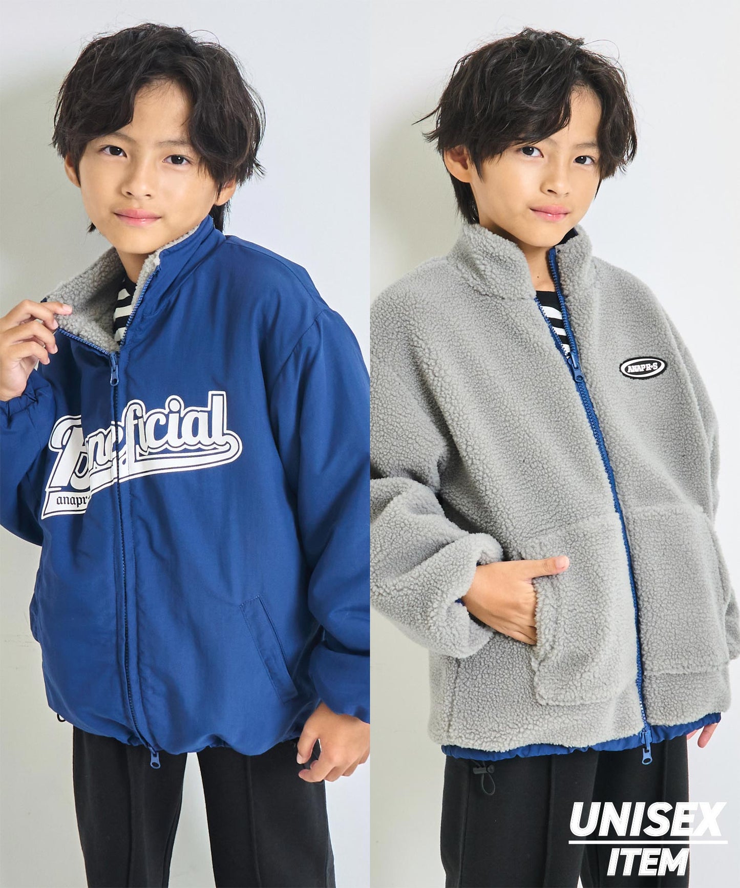 ネイビー(130サイズ着用/身長：約130cm)