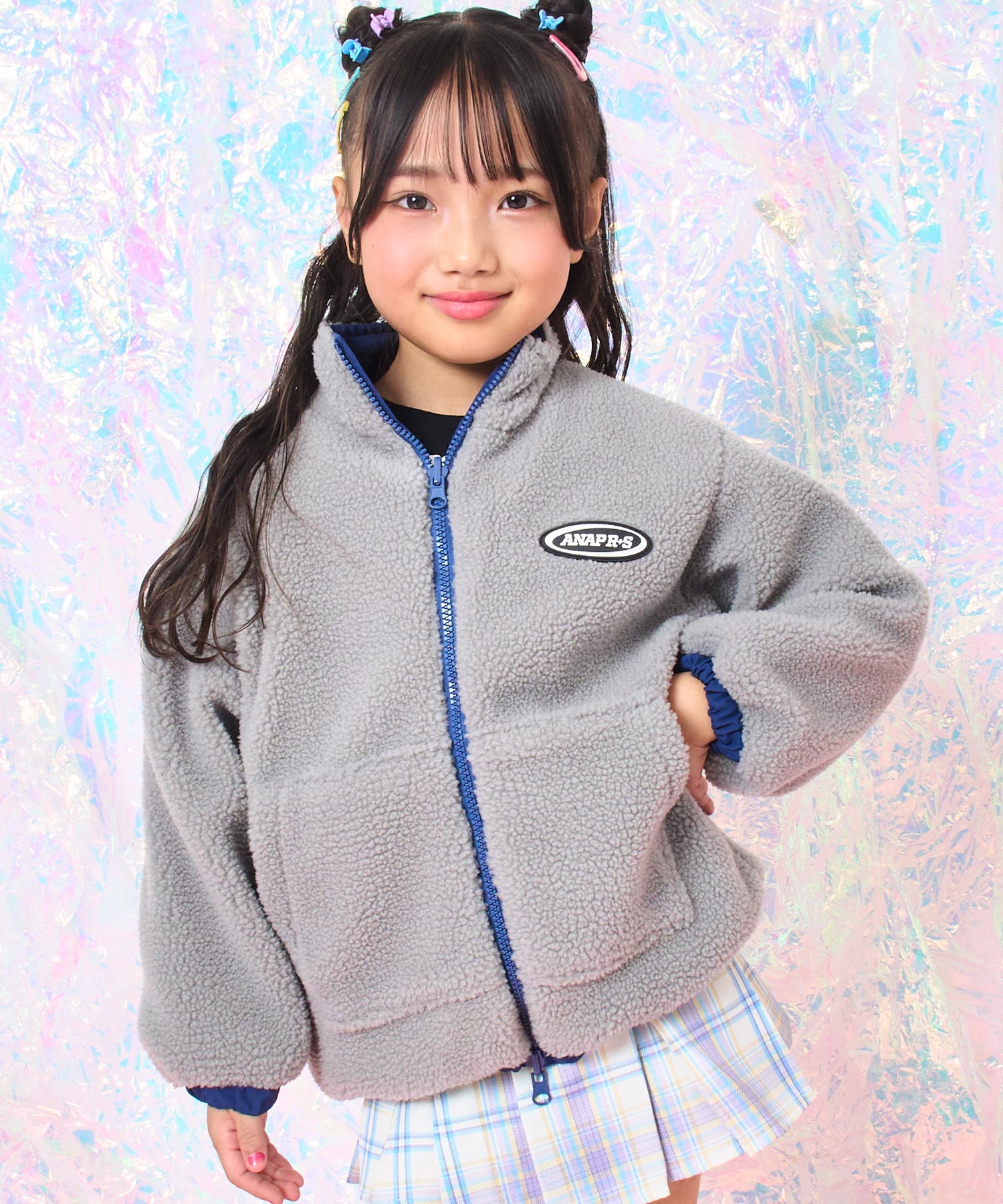 ネイビー(110サイズ着用/身長：約115cm)