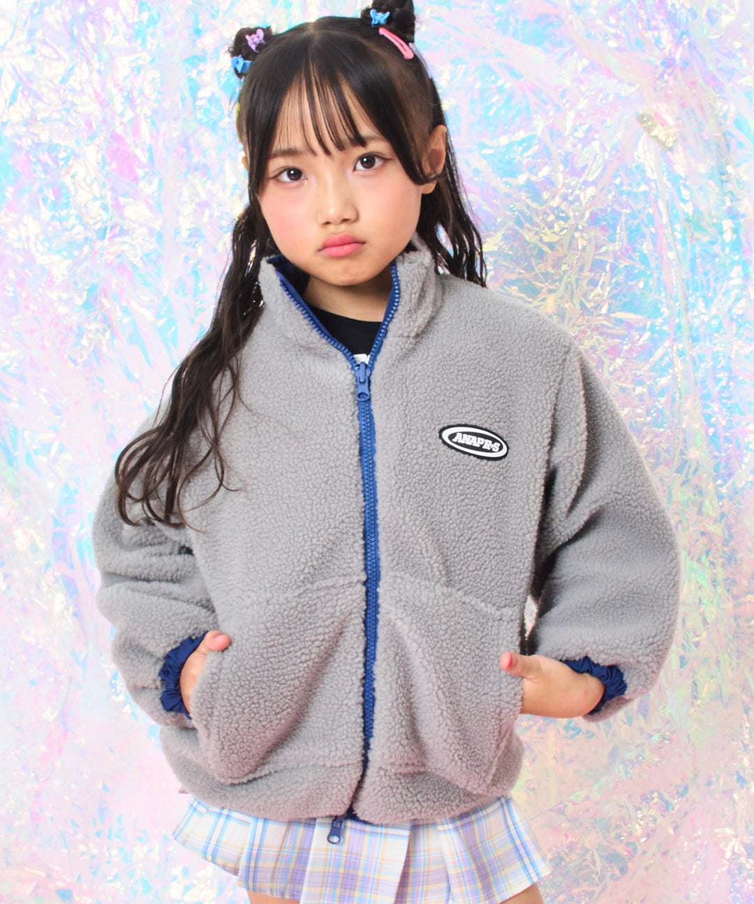ネイビー(110サイズ着用/身長：約115cm)