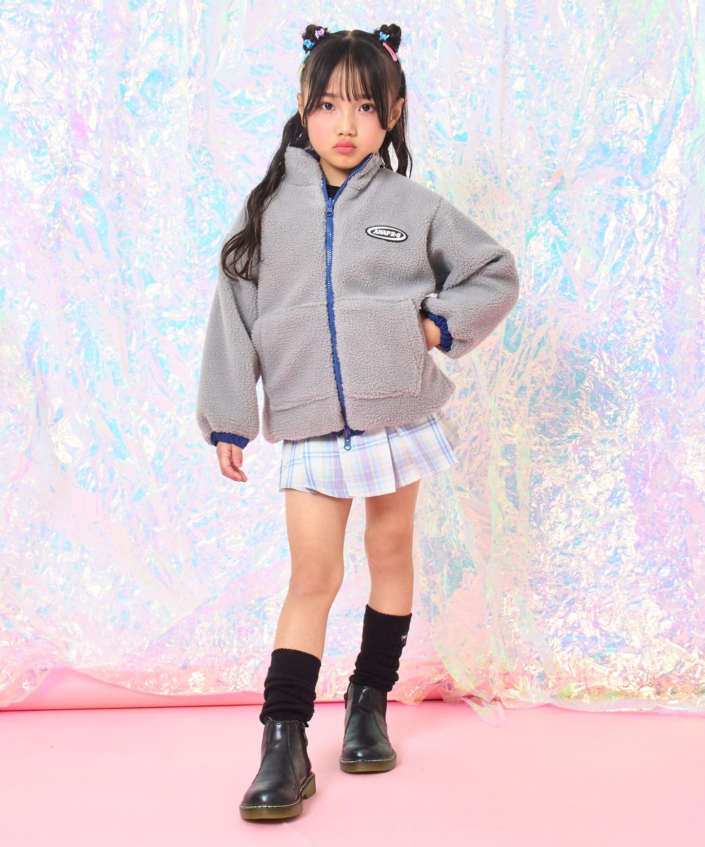 ネイビー(110サイズ着用/身長：約115cm)