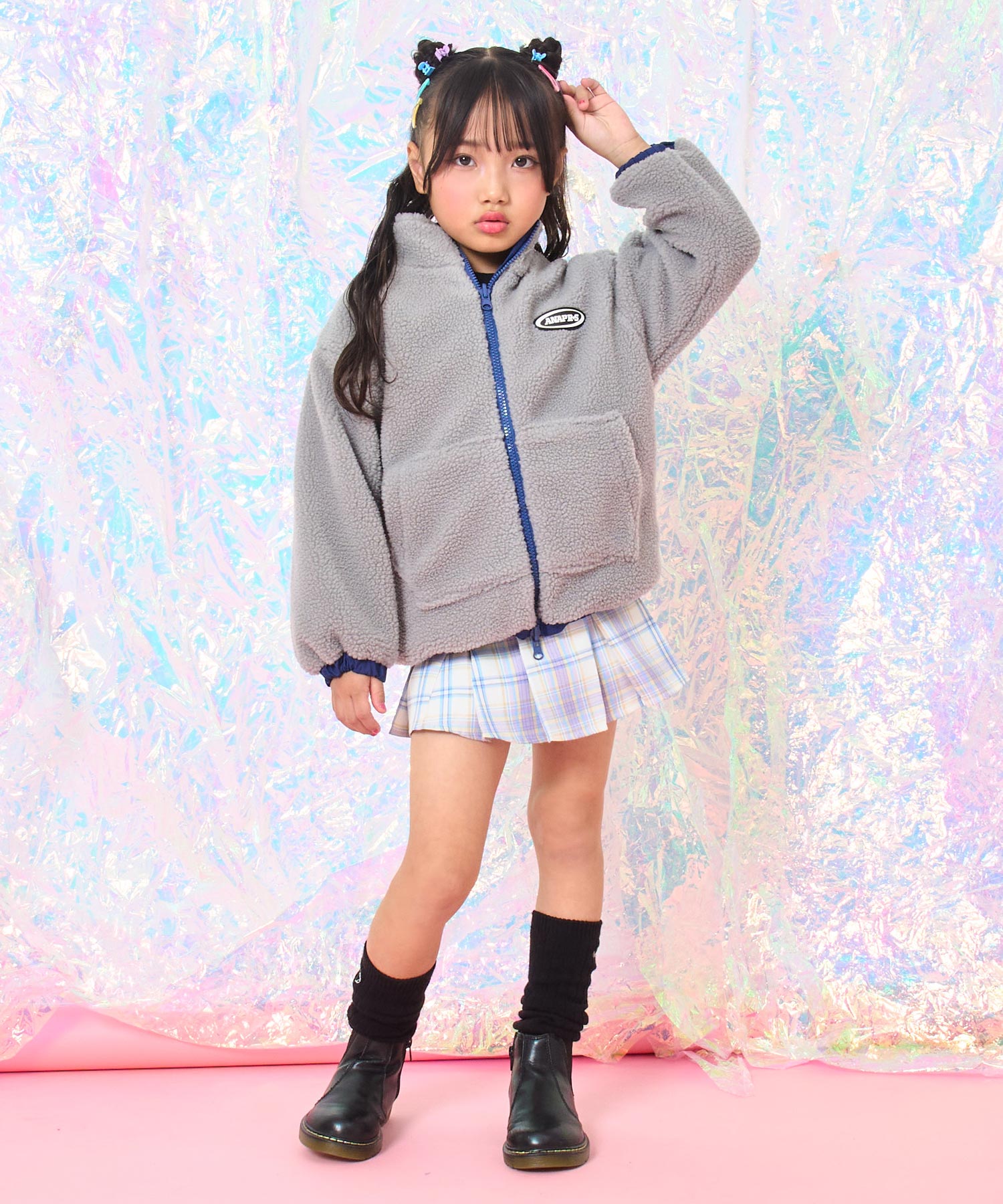 ネイビー(110サイズ着用/身長：約115cm)