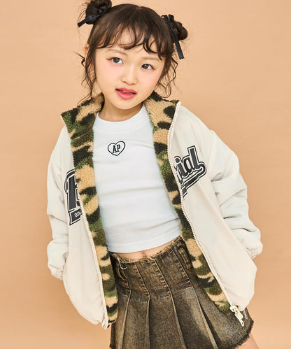 ベージュ(110サイズ着用/身長：約112cm)