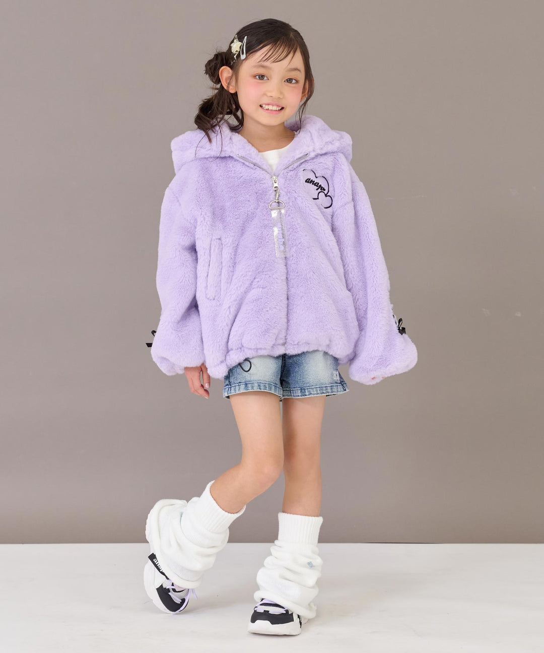 ラベンダー(120サイズ着用/身長：約112cm)
