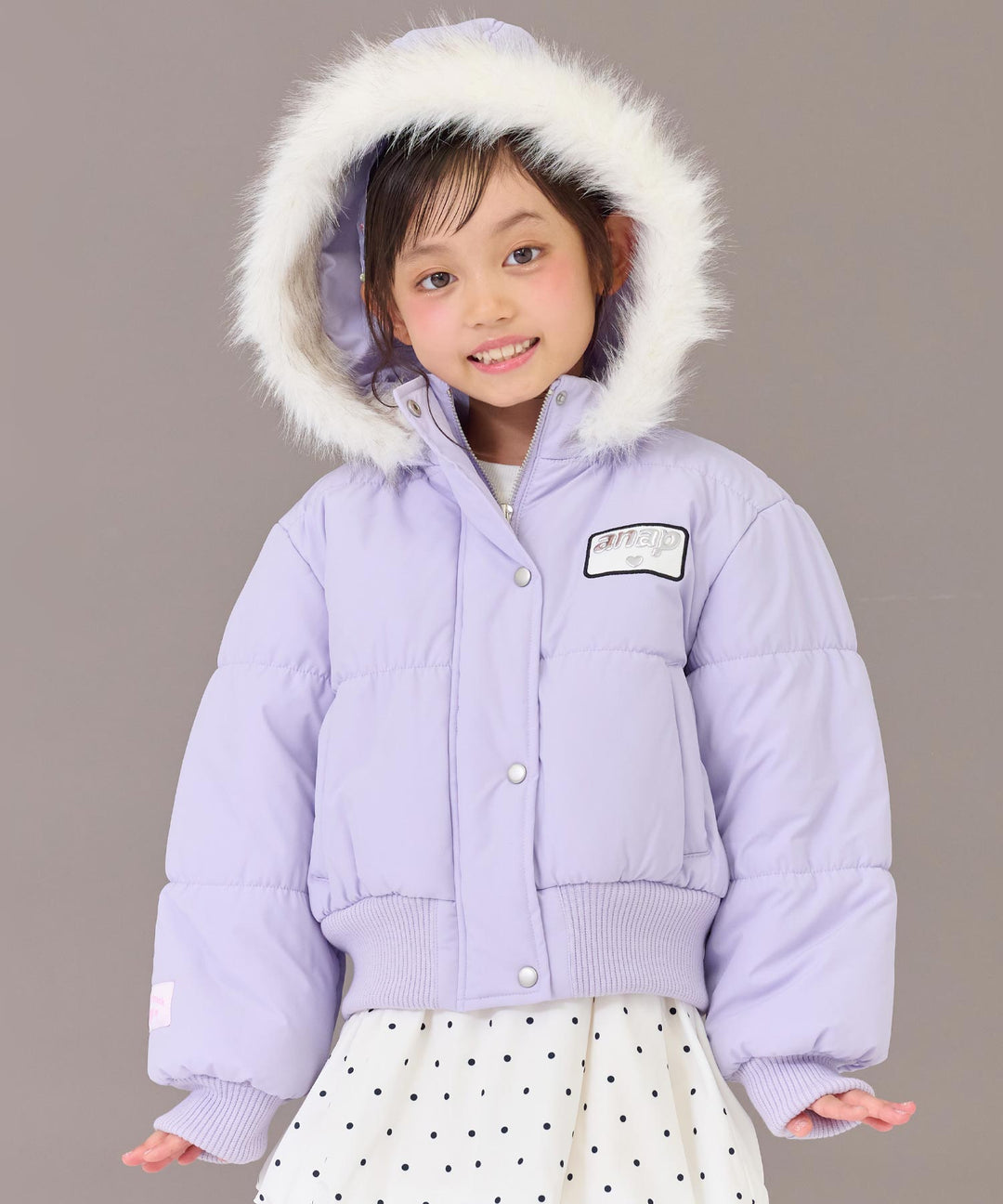 ラベンダー(120サイズ着用/身長：約120cm)