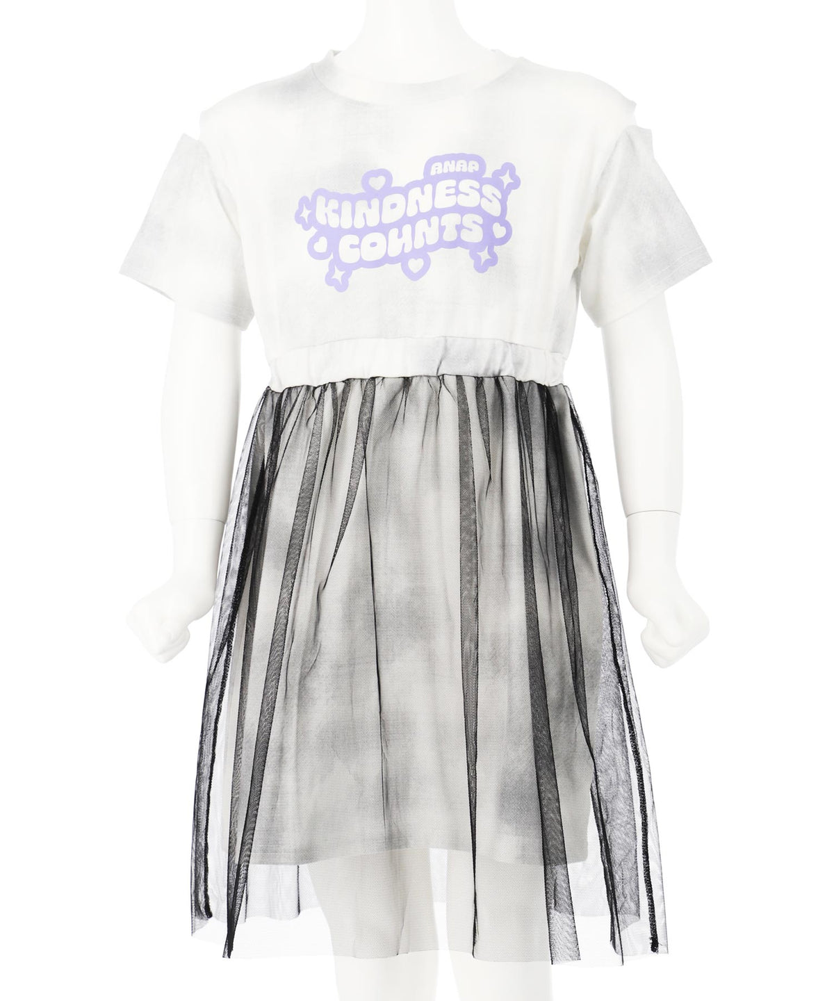 タイダイ柄 Tシャツ チュール重ね ワンピース 427-3426 – ANAP 