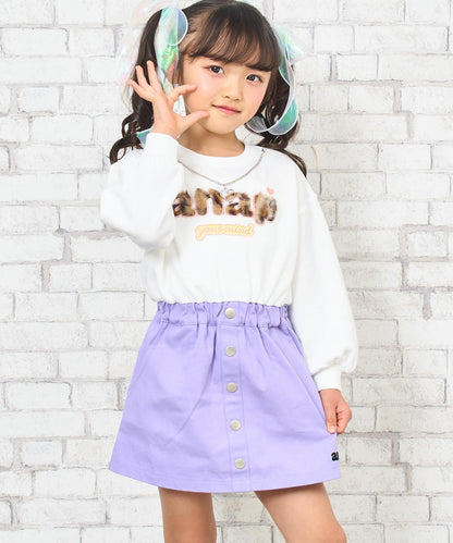 ホワイト(110サイズ着用/身長：約113cm)