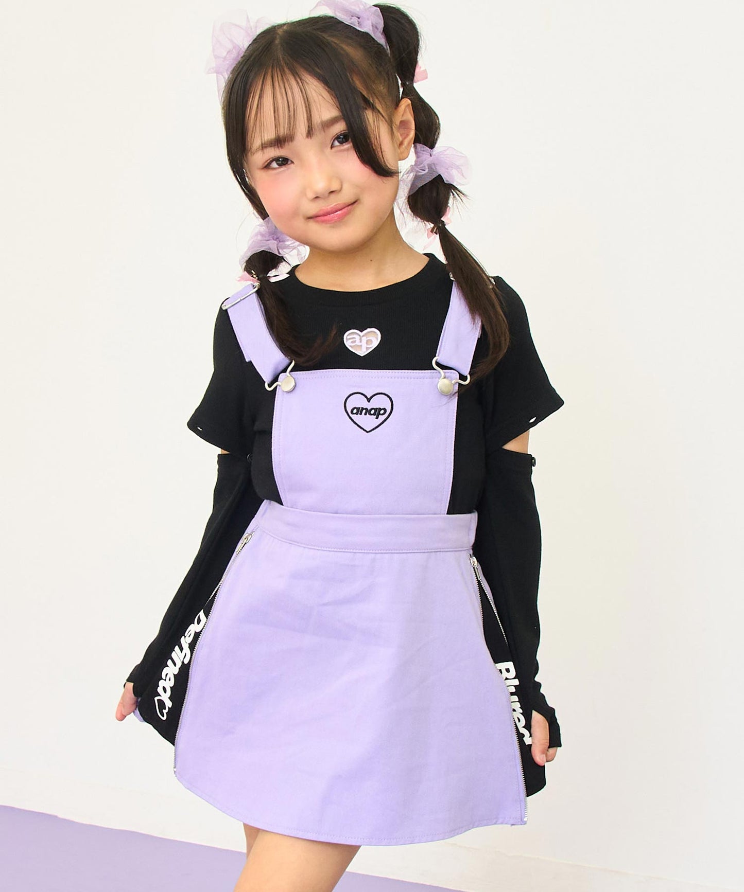 ラベンダー(110サイズ着用/身長：約115cm)