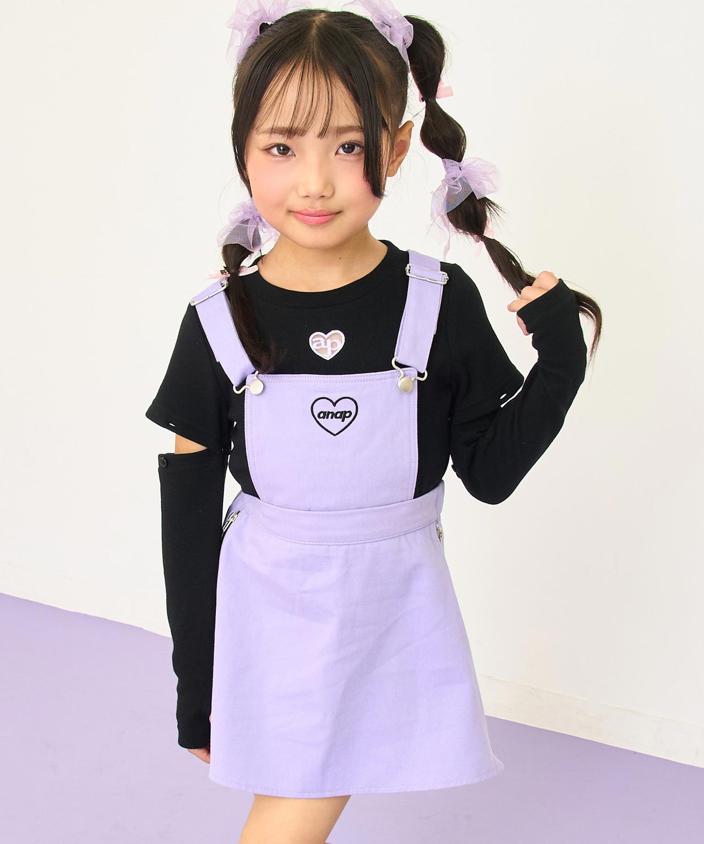 ラベンダー(110サイズ着用/身長：約115cm)