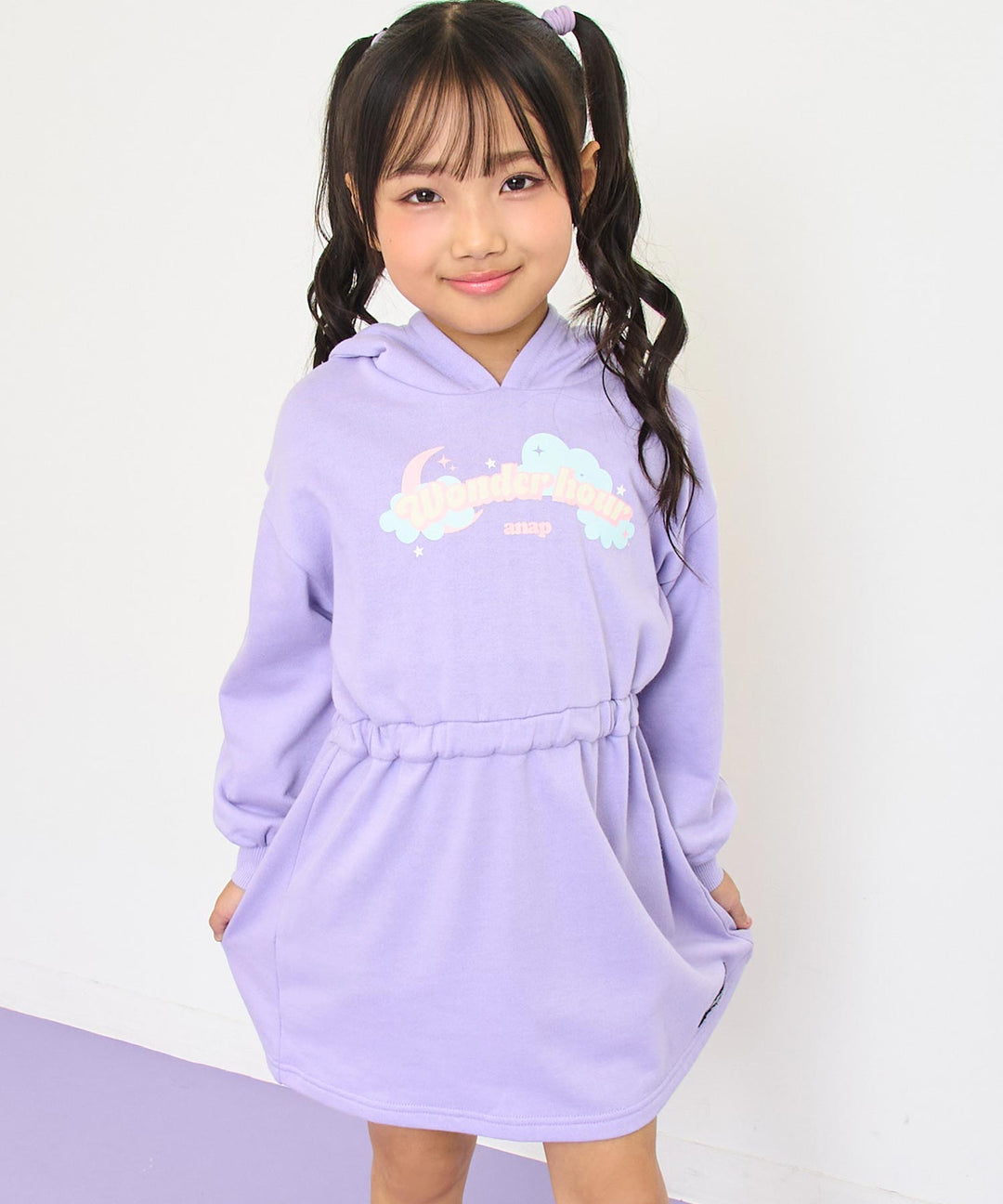 ラベンダー(110サイズ着用/身長：約115cm)