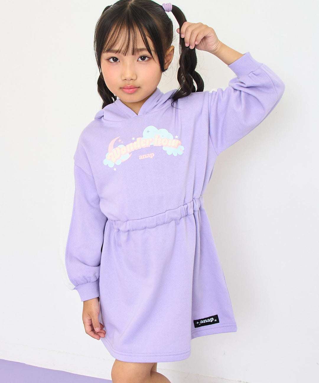 ラベンダー(110サイズ着用/身長：約115cm)