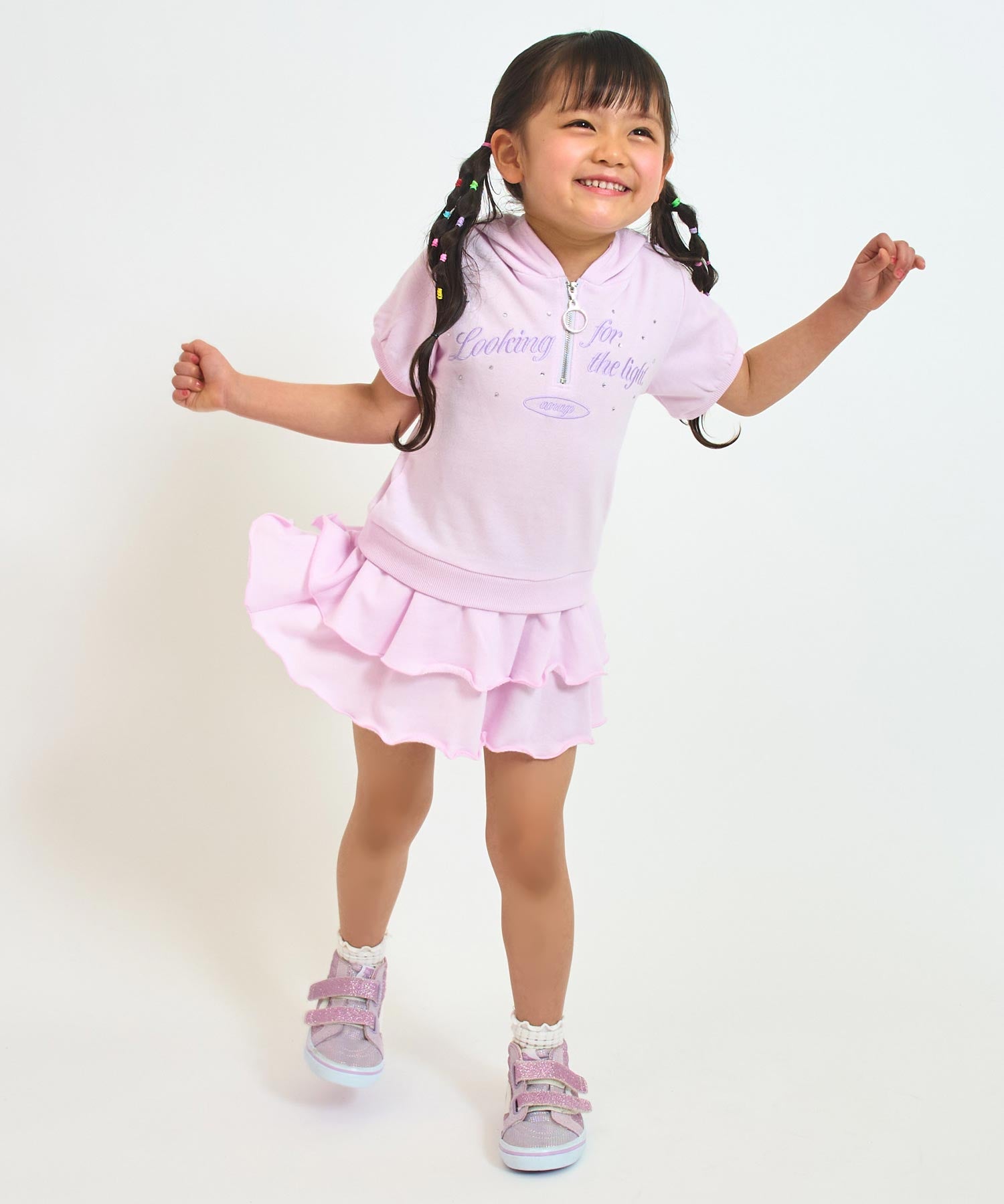 ライトピンク(110サイズ着用/身長：約103cm)