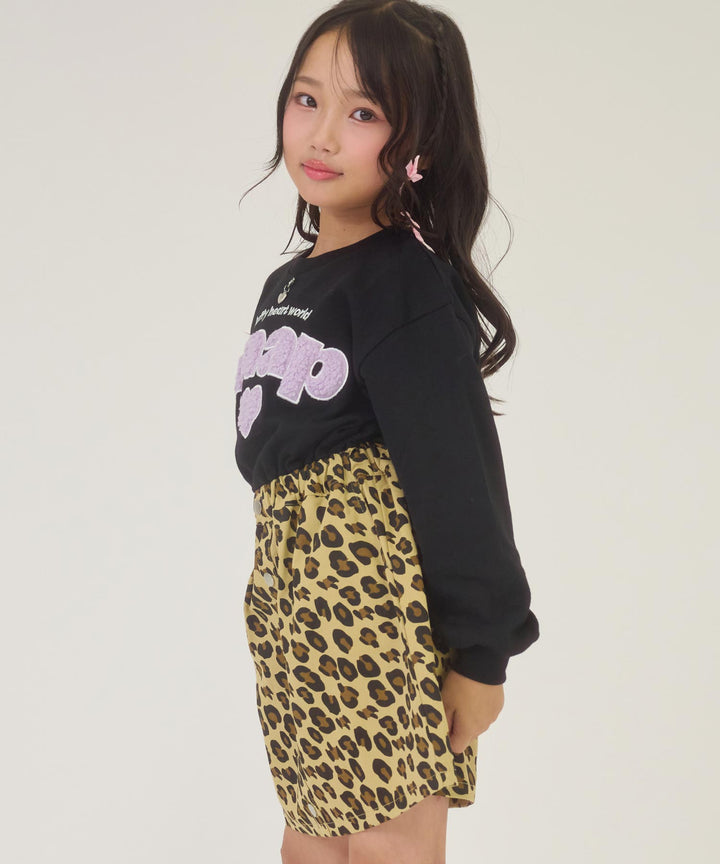 ブラック(130サイズ着用/身長：身長124cm)