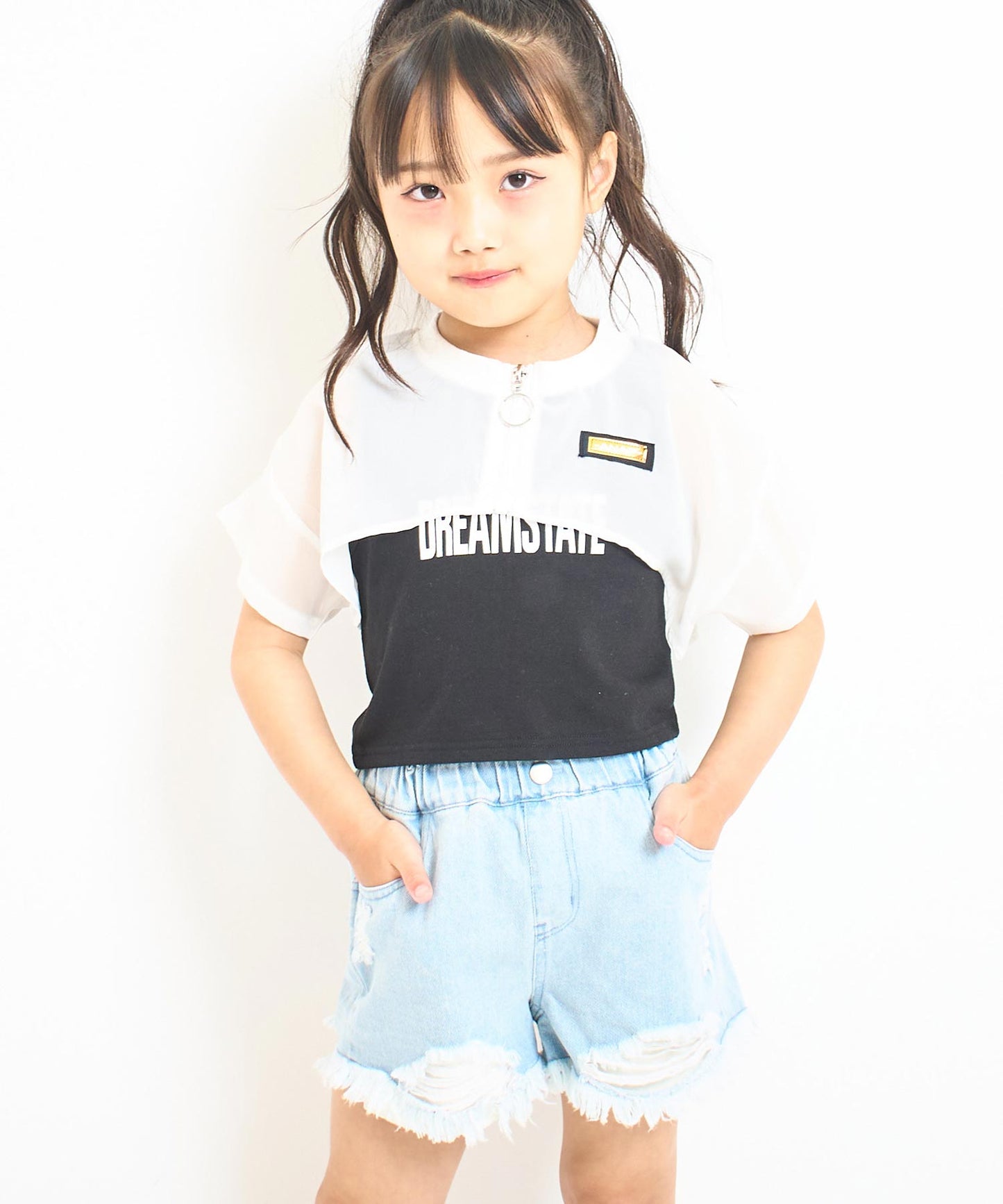 シアー ショート ブルゾン × タンクトップ SET 428-3387