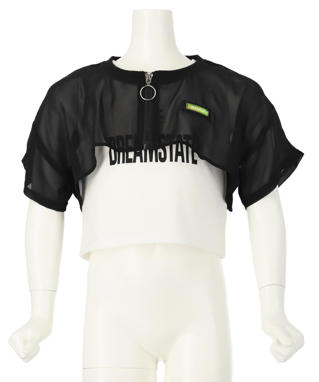 シアー ショート ブルゾン × タンクトップ SET 428-3387
