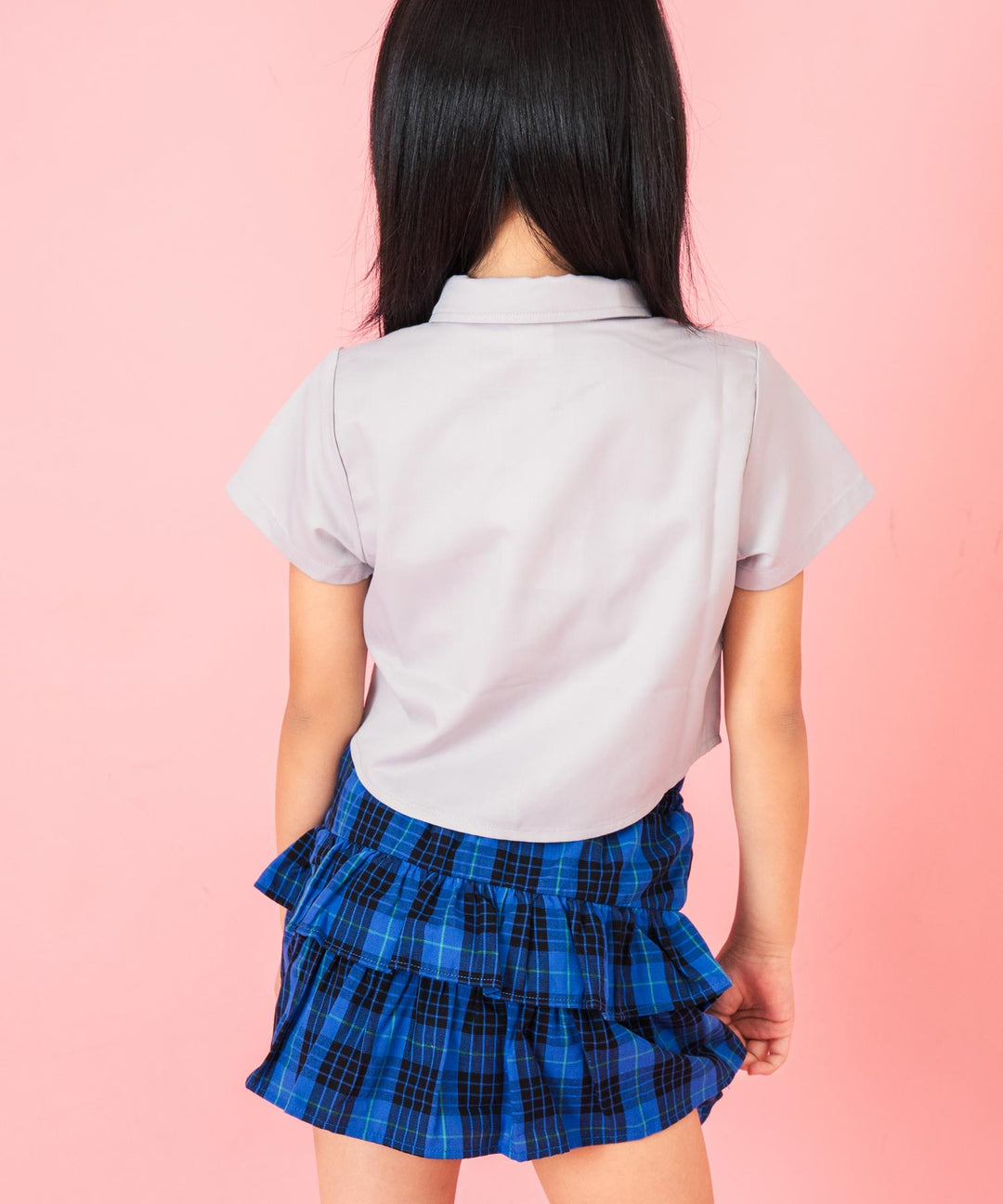 チェーン ネクタイ付き 半袖シャツ【ジュニアお揃い】 428-3399
