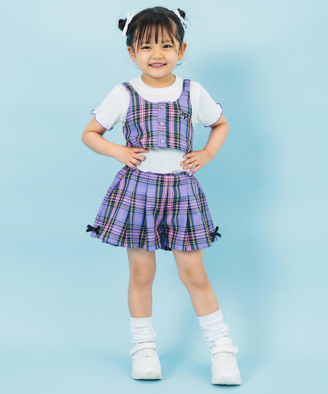 ラベンダー(110サイズ着用/身長：約103cm)