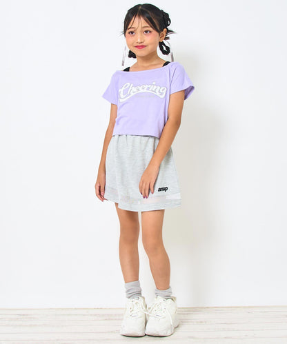 オフショル見えトップス×フレアスカート セット 428-3428