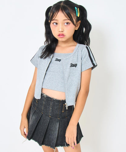 ライトグレー(120サイズ着用/身長：約128cm)