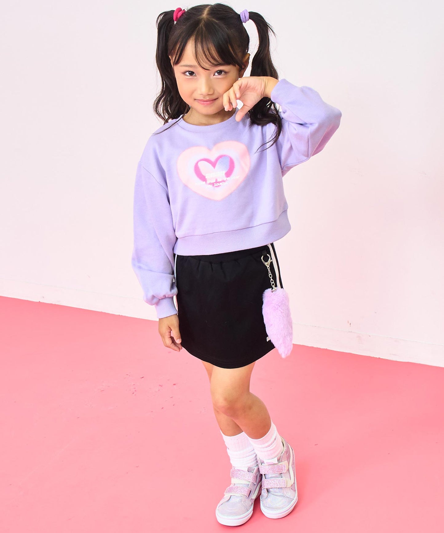 ラベンダー(110サイズ着用/身長：約115cm)