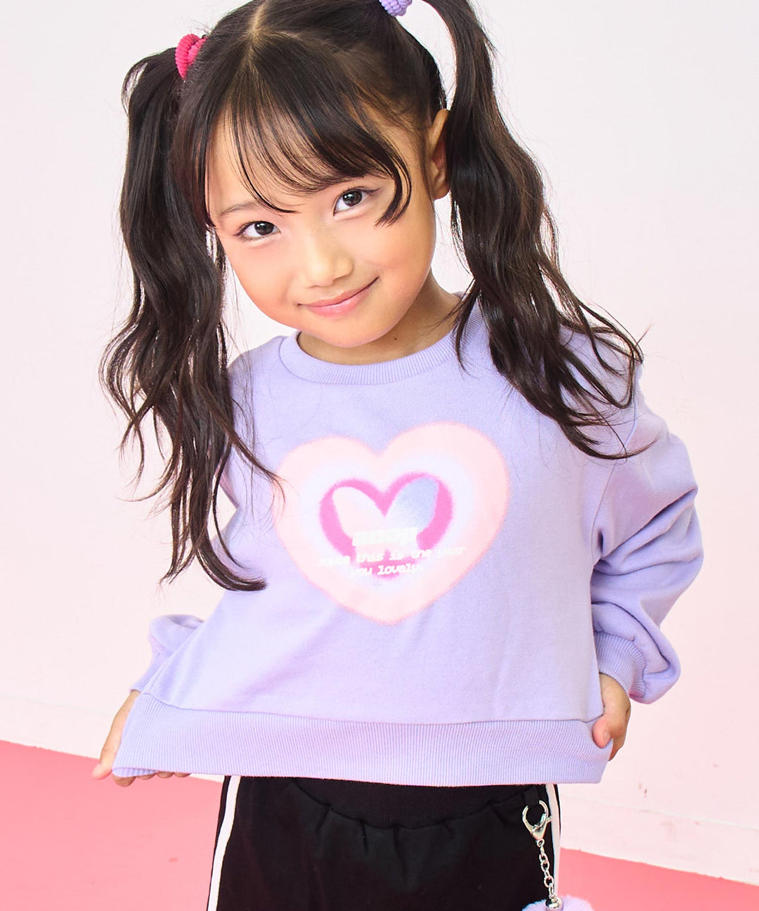 ラベンダー(110サイズ着用/身長：約115cm)