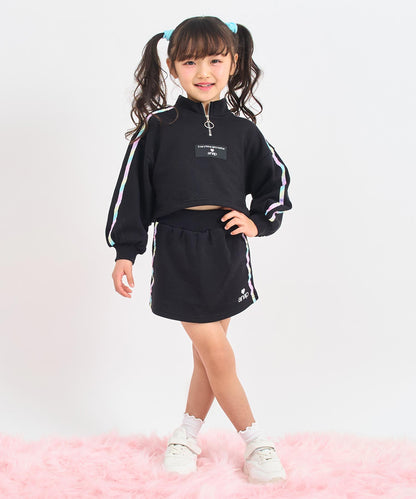 ブラック(110サイズ着用/身長：約113cm)