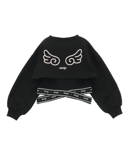 エンジェル ショート丈 トップス × クロス タンク セット【別売りセットアップ】  428-3525