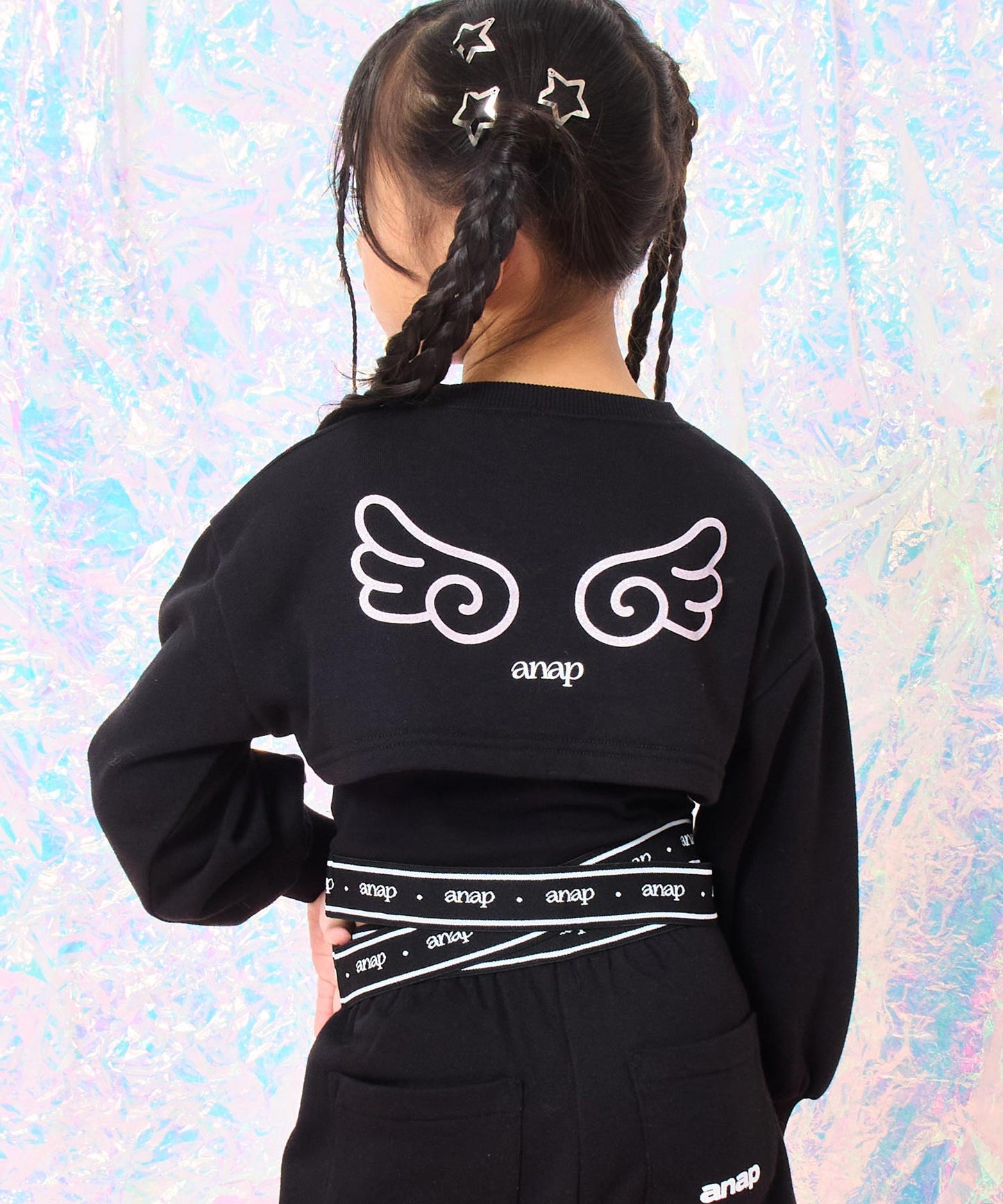 ブラック(110サイズ着用/身長：約115cm)