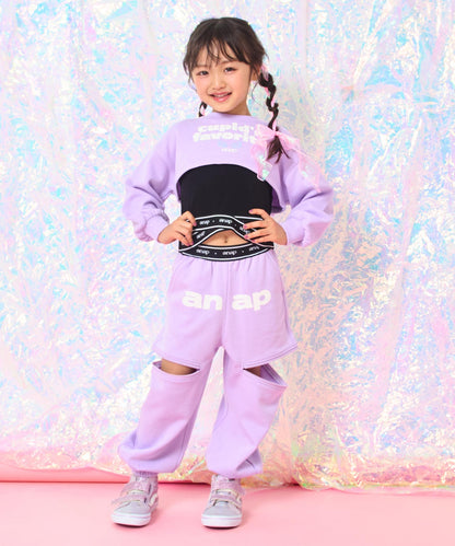 ラベンダー(110サイズ着用/身長：約113cm)