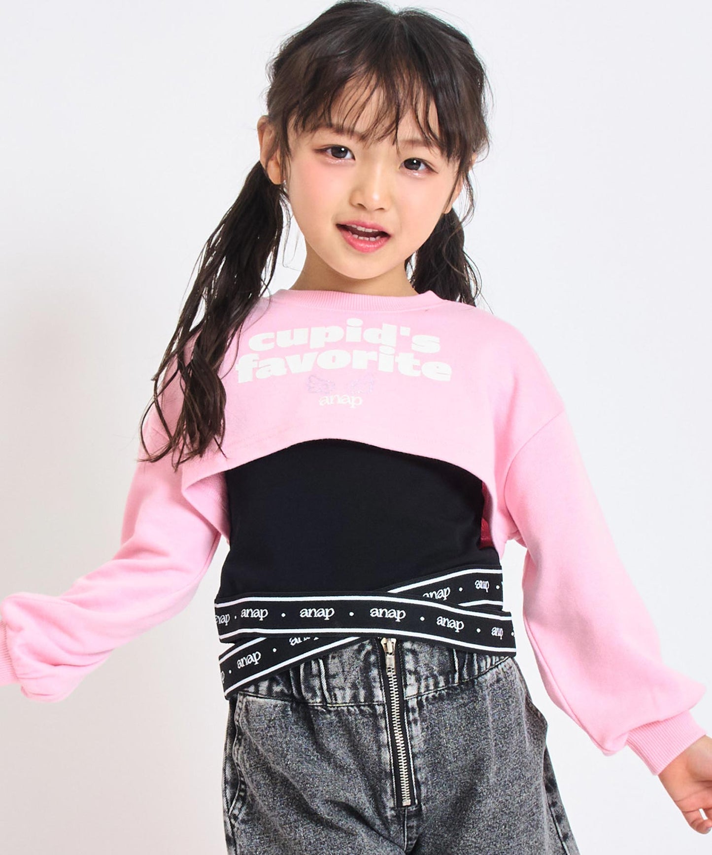 ライトピンク(110サイズ着用/身長：約113cm)