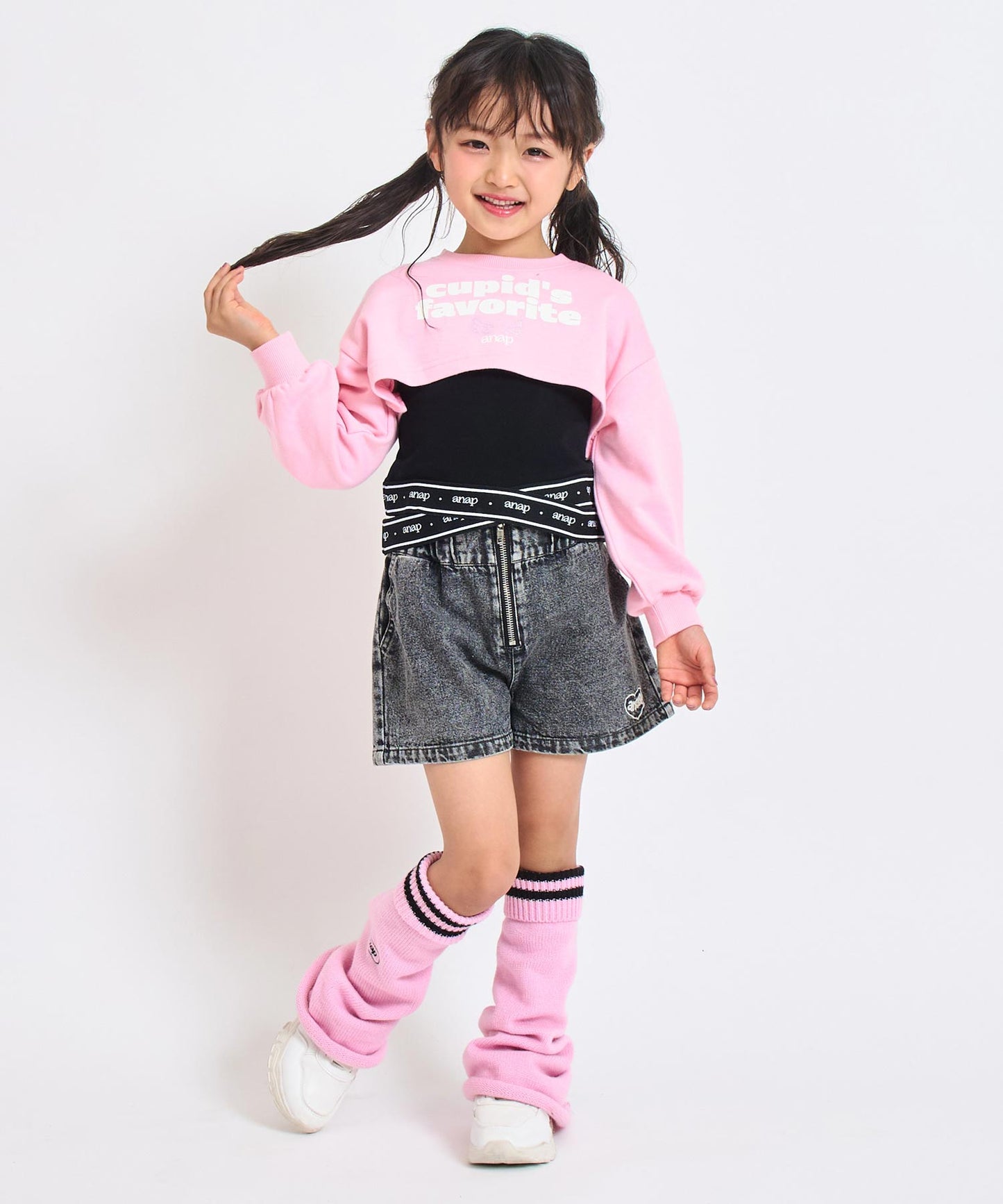 ライトピンク(110サイズ着用/身長：約113cm)