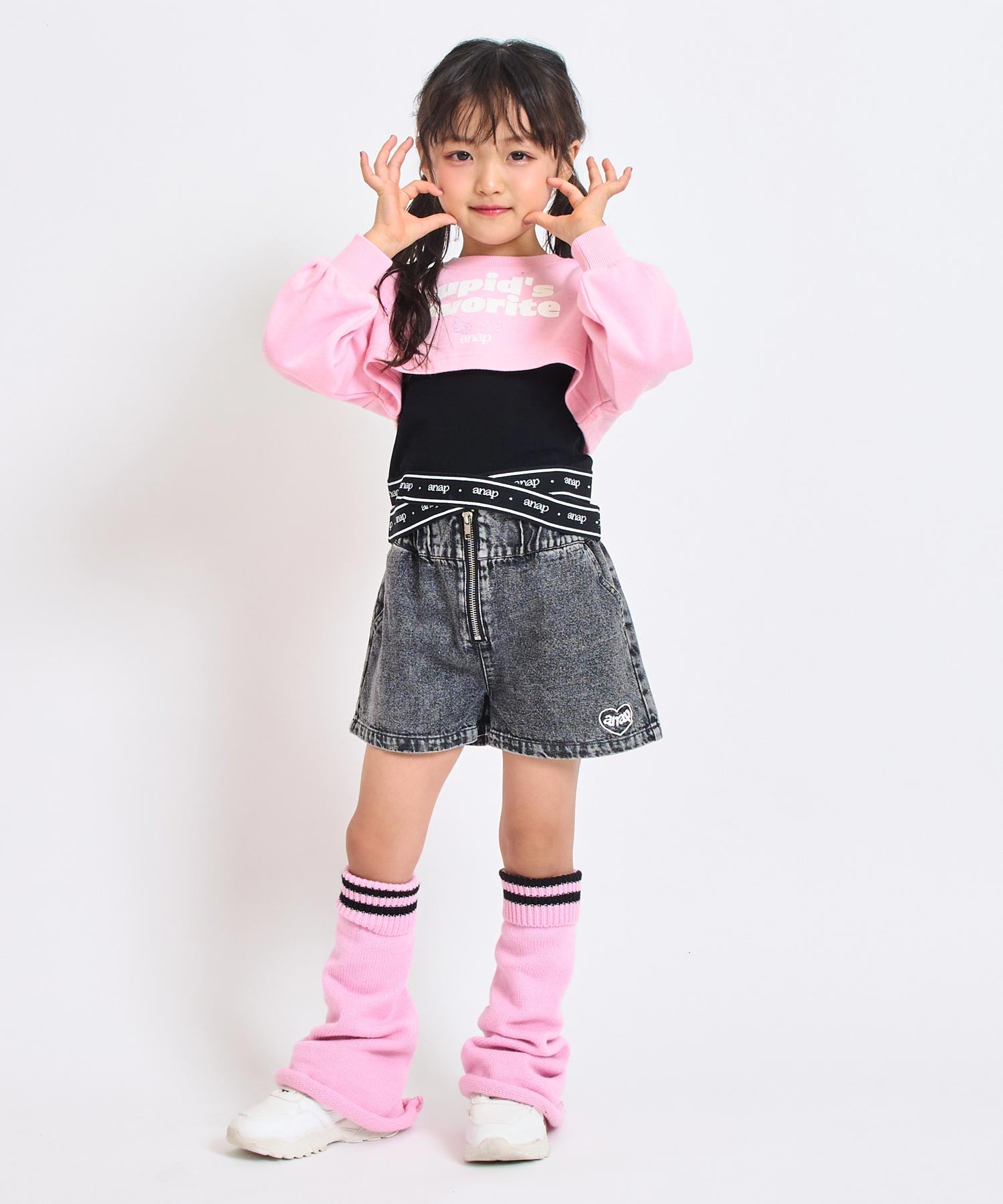 ライトピンク(110サイズ着用/身長：約113cm)