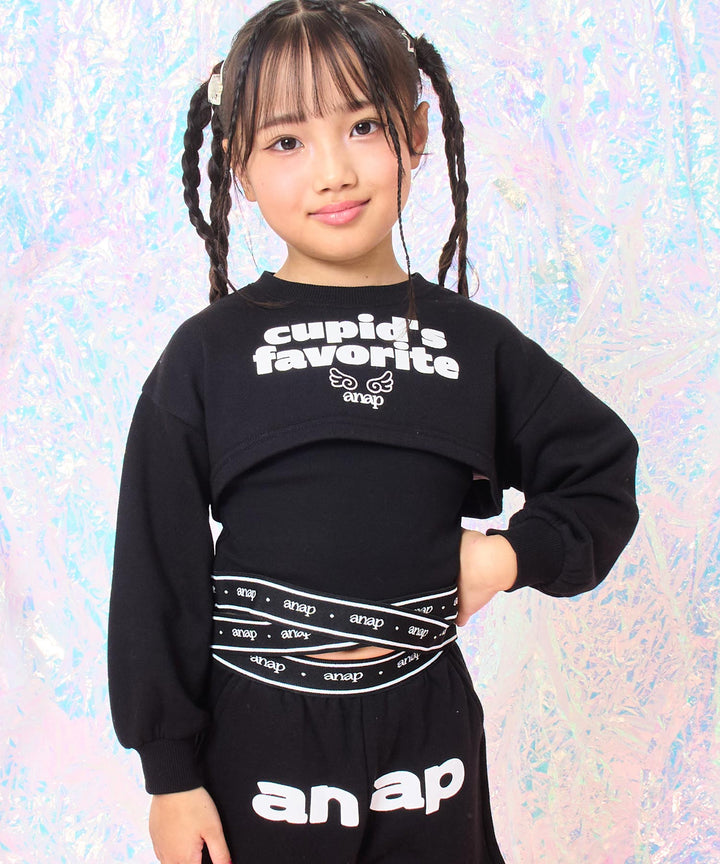 ブラック(110サイズ着用/身長：約115cm)