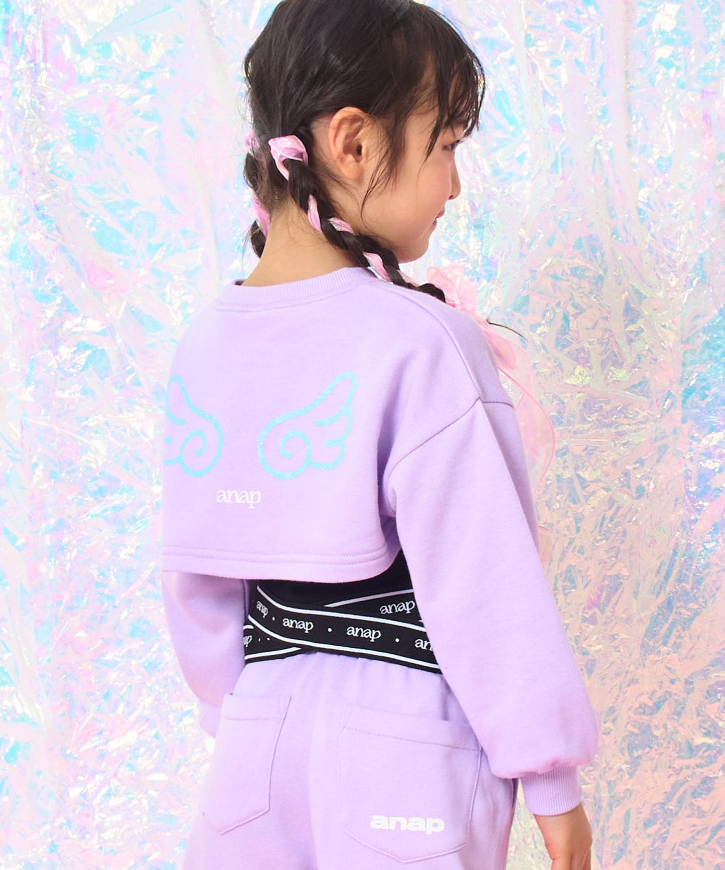 ラベンダー(110サイズ着用/身長：約113cm)