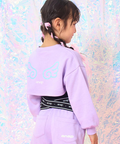 ラベンダー(110サイズ着用/身長：約113cm)