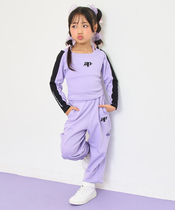 ラベンダー(110サイズ着用/身長：約115cm)