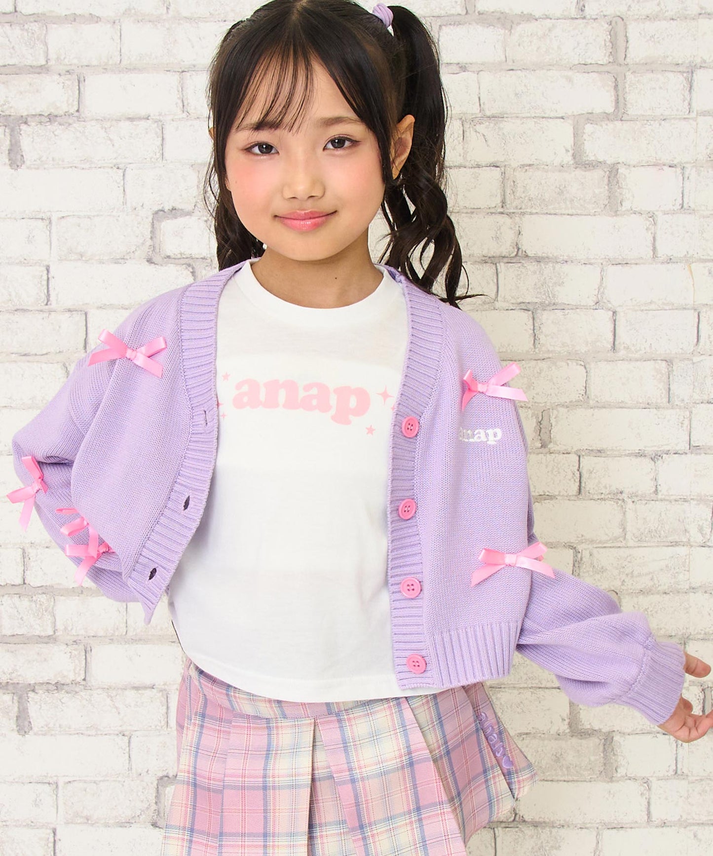 ラベンダー(110サイズ着用/身長：約115cm)