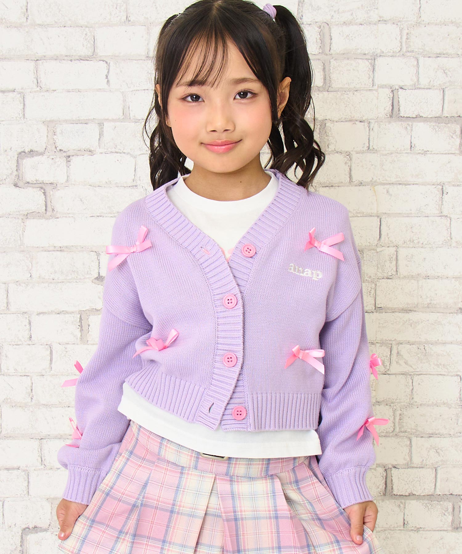 ラベンダー(110サイズ着用/身長：約115cm)