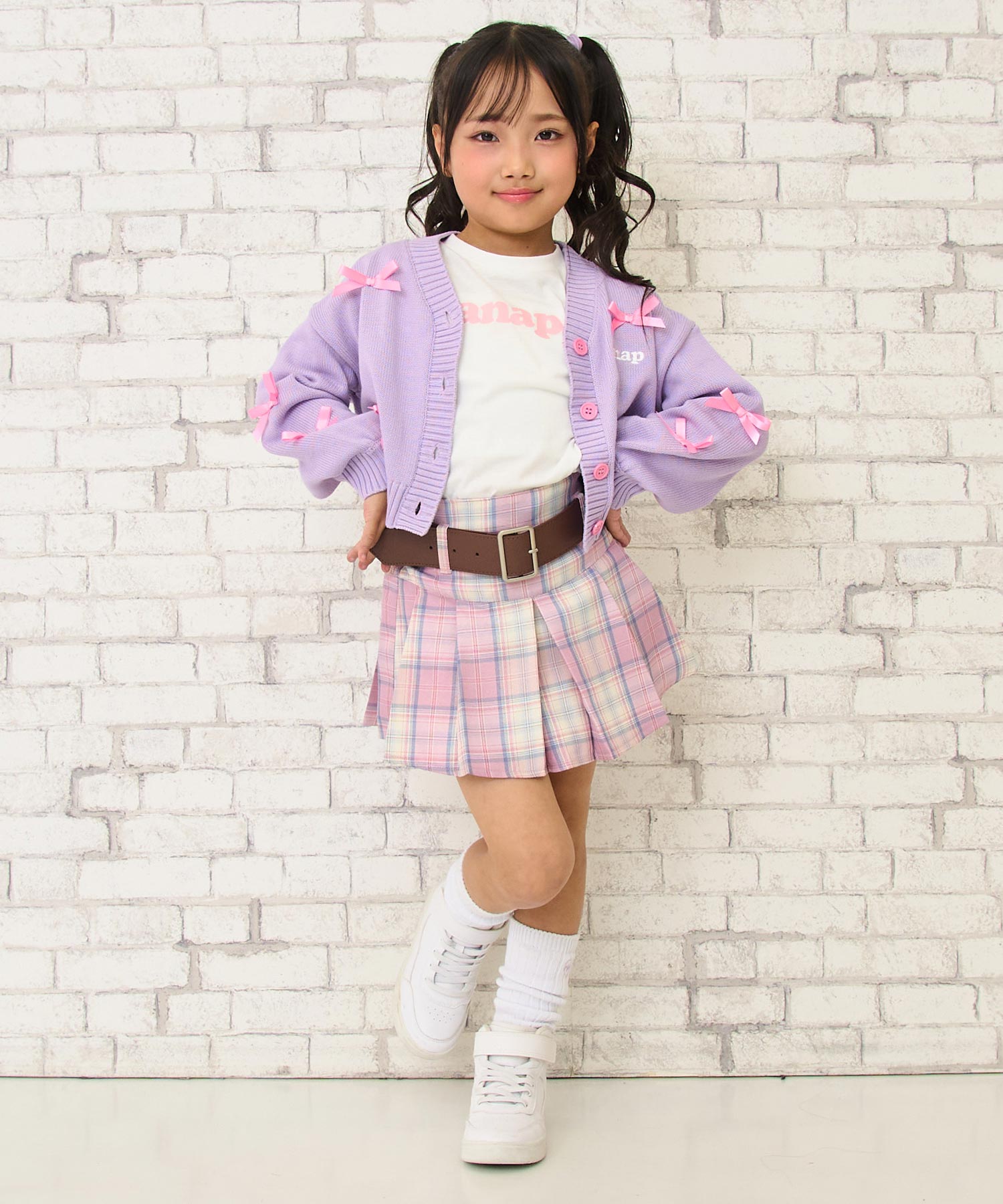 ラベンダー(110サイズ着用/身長：約115cm)