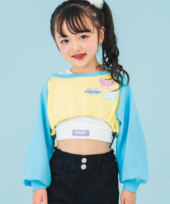 ライトブルー(110サイズ着用/身長：約113cm)