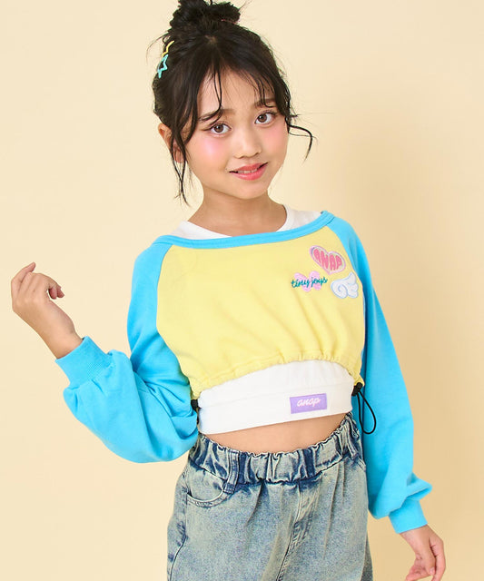 ラグラン ショート スウェット × タンクトップ SET 428-3549