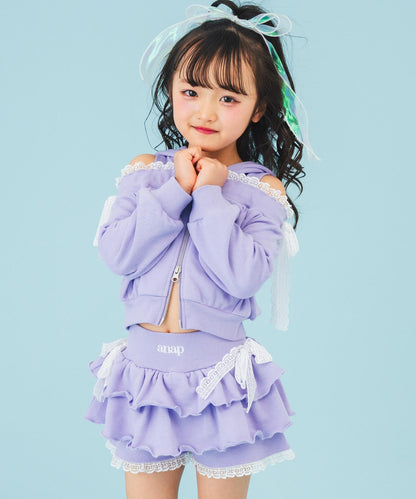 ラベンダー(110サイズ着用/身長：約113cm)